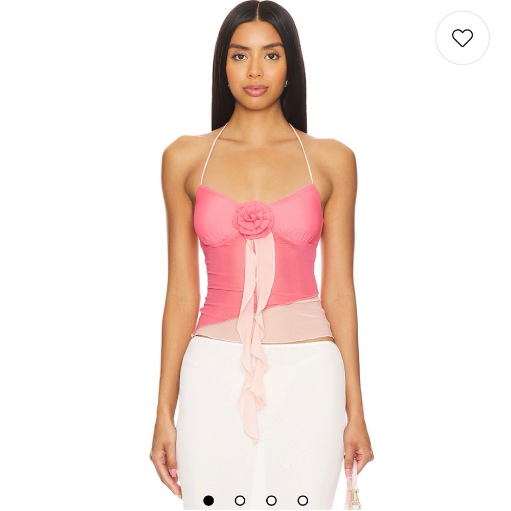 Revolve Pink Halter Top